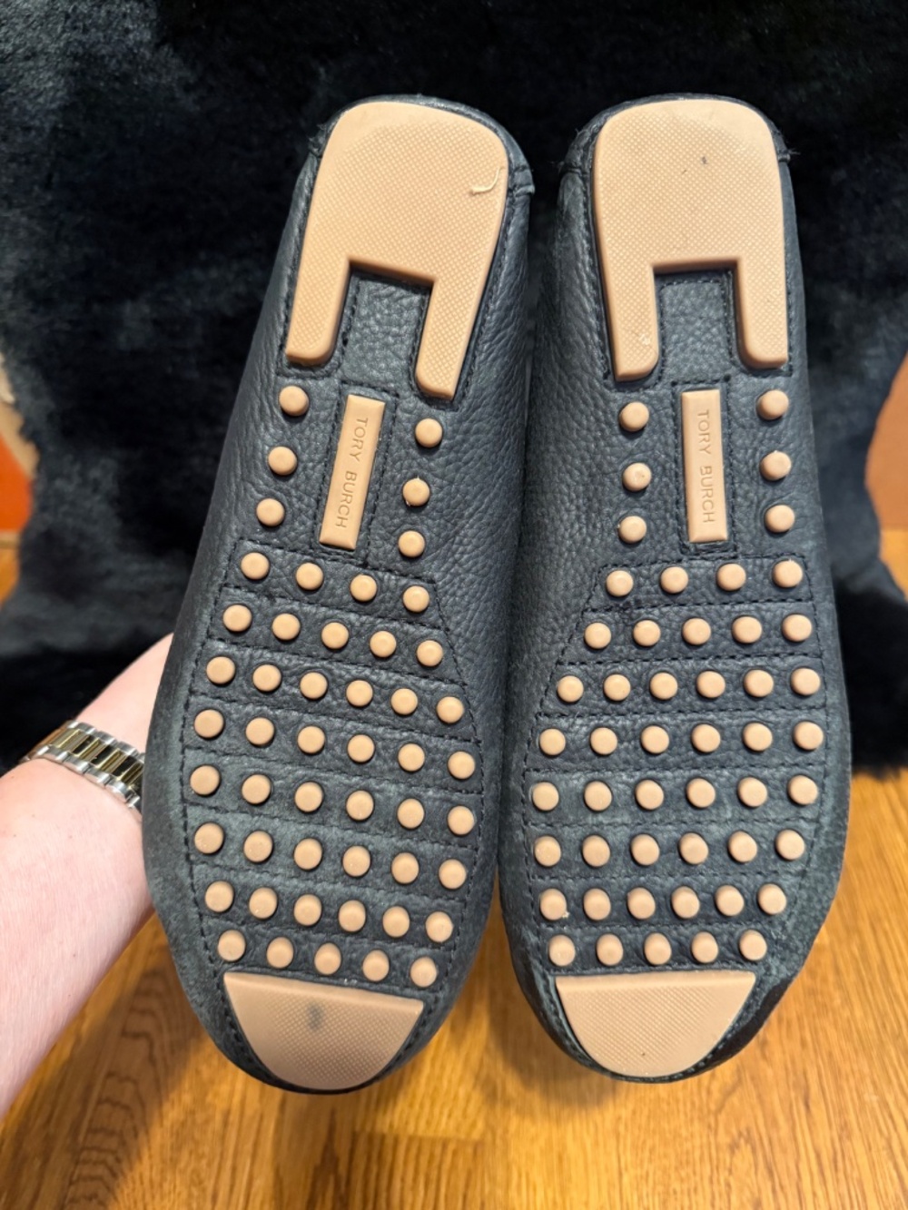 Tory Burch black Lowell driving shoes - Picture 7 of 7